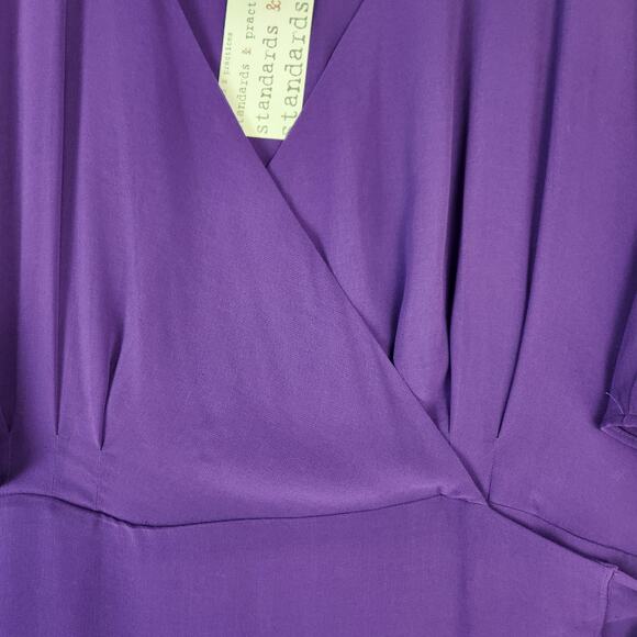 Standards & Practices Purple Haze Kimono Wrap Maxi Dress Womens Plus 3X NWT - Picture 11 of 16